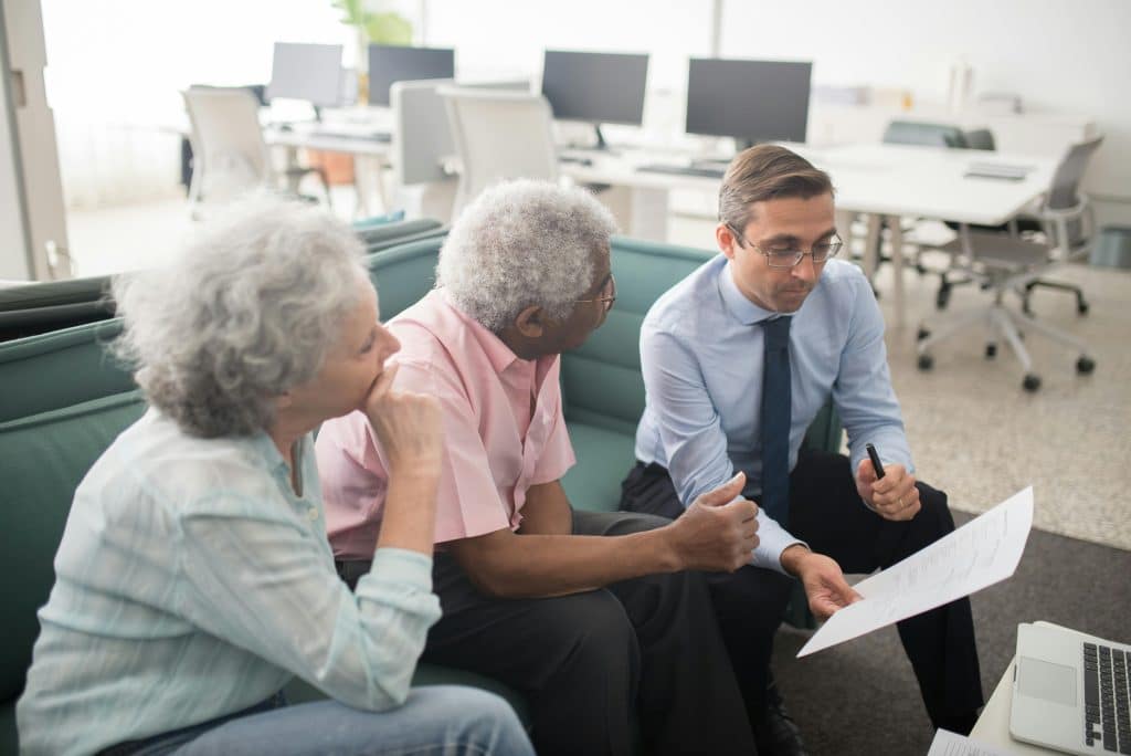 UK expats discussing their pensions
